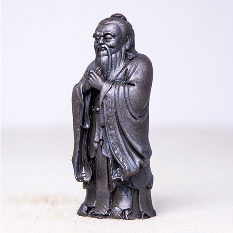 Buddha Stones , handgefertigt, Konfuzius, Eisenpulver, Rostguss, Kunstharz, Statue, Heimdekoration - image 17
