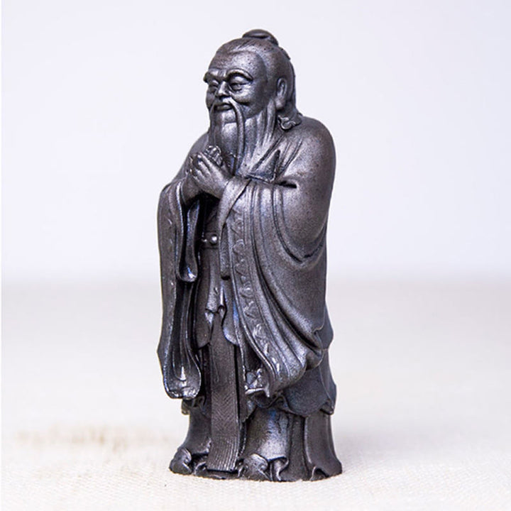 Buddha Stones , handgefertigt, Konfuzius, Eisenpulver, Rostguss, Kunstharz, Statue, Heimdekoration - image 17
