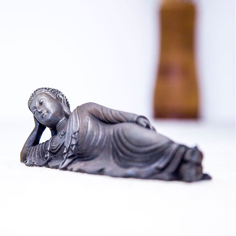 Buddha Stones , liegender Buddha Shakyamuni, Eisenpulver, Rostguss-Harz-Statue, Heimdekoration - image 18