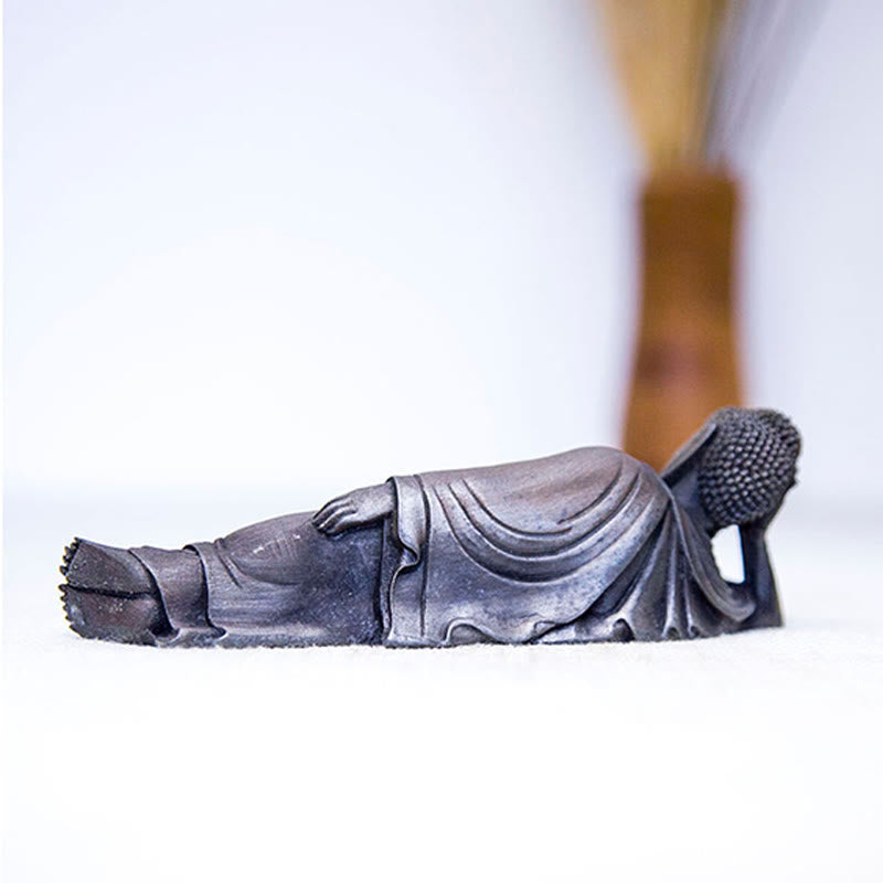 Buddha Stones , liegender Buddha Shakyamuni, Eisenpulver, Rostguss-Harz-Statue, Heimdekoration - image 19