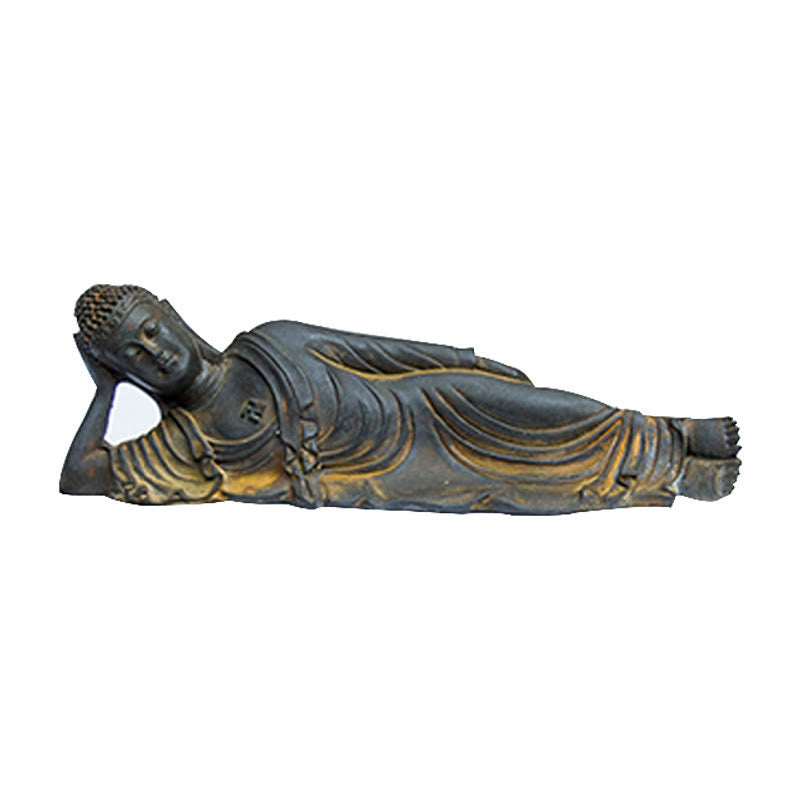 Buddha Stones , liegender Buddha Shakyamuni, Eisenpulver, Rostguss-Harz-Statue, Heimdekoration - image 14