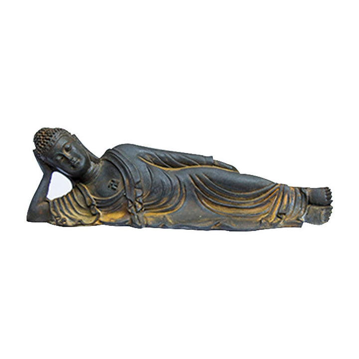 Buddha Stones , liegender Buddha Shakyamuni, Eisenpulver, Rostguss-Harz-Statue, Heimdekoration - image 14