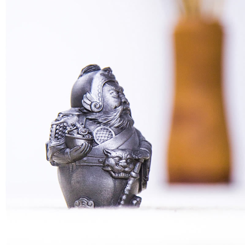 Buddha Stones, handgefertigt, literarischer Militärgott des Reichtums, Eisenpulver, Rostguss-Harz-Statue, Heimdekoration - image 17