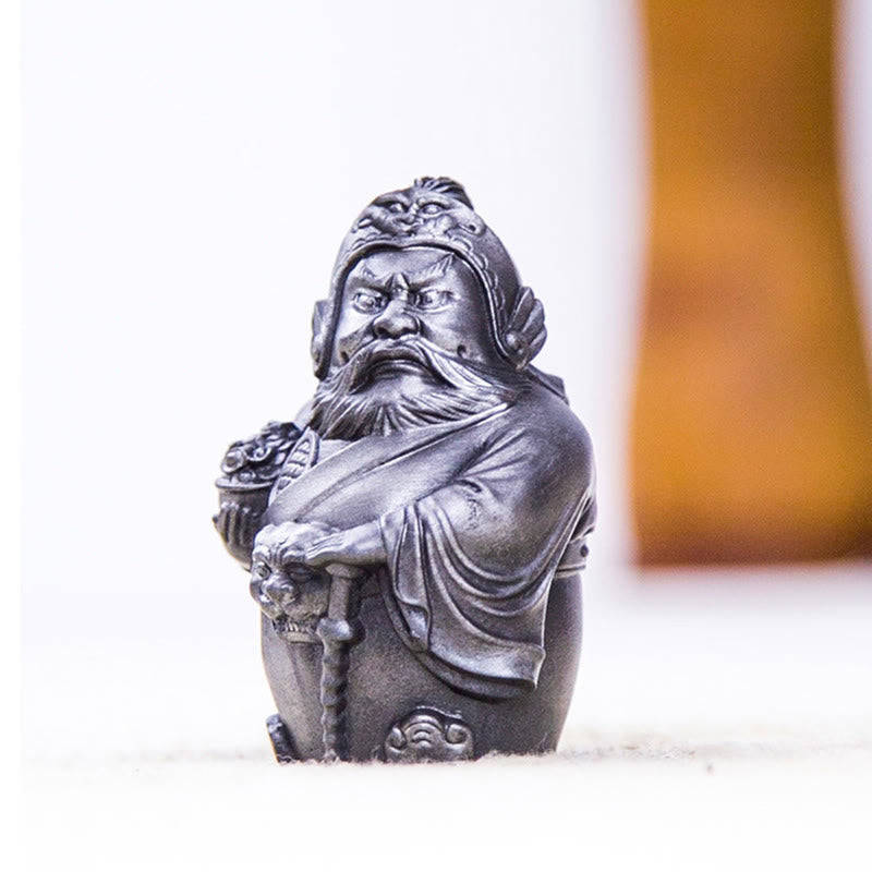 Buddha Stones, handgefertigt, literarischer Militärgott des Reichtums, Eisenpulver, Rostguss-Harz-Statue, Heimdekoration - image 18