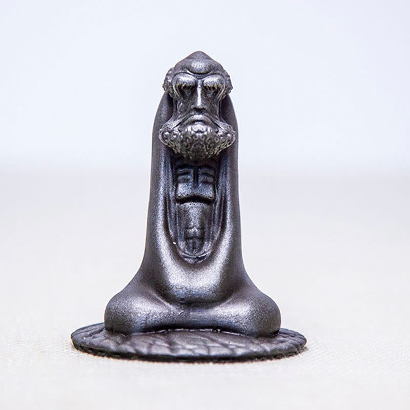 Buddha Stones , handgefertigt, Bodhidharma, Eisenpulver, Rostguss, Kunstharz, Statue, Heimdekoration - image 25