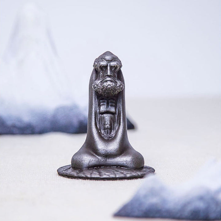 Buddha Stones , handgefertigt, Bodhidharma, Eisenpulver, Rostguss, Kunstharz, Statue, Heimdekoration - image 14