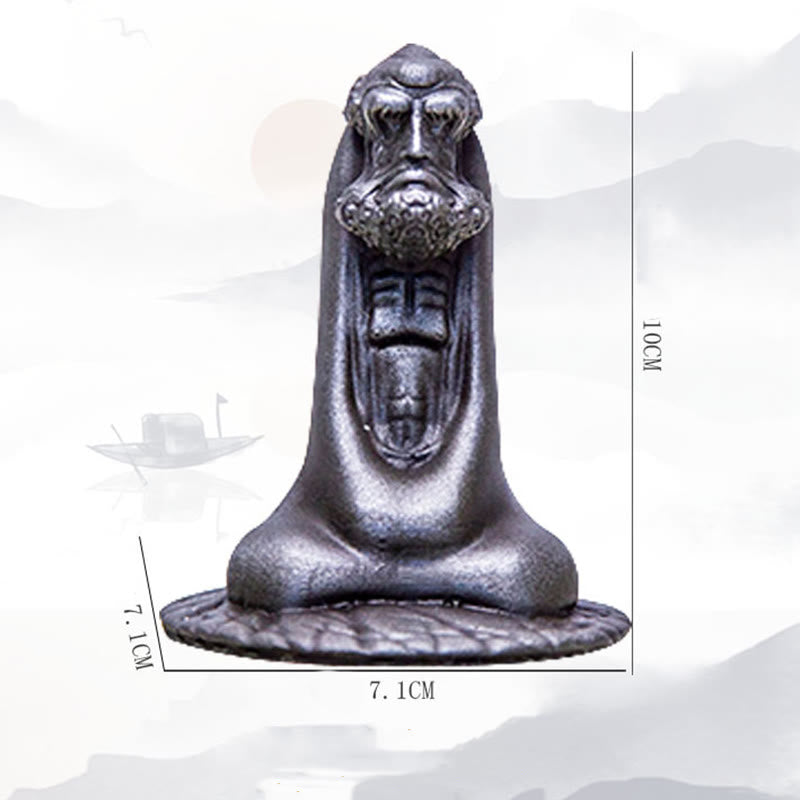 Buddha Stones , handgefertigt, Bodhidharma, Eisenpulver, Rostguss, Kunstharz, Statue, Heimdekoration - image 27