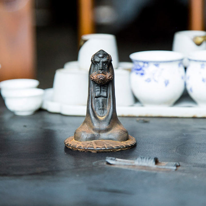 Buddha Stones , handgefertigt, Bodhidharma, Eisenpulver, Rostguss, Kunstharz, Statue, Heimdekoration - image 10