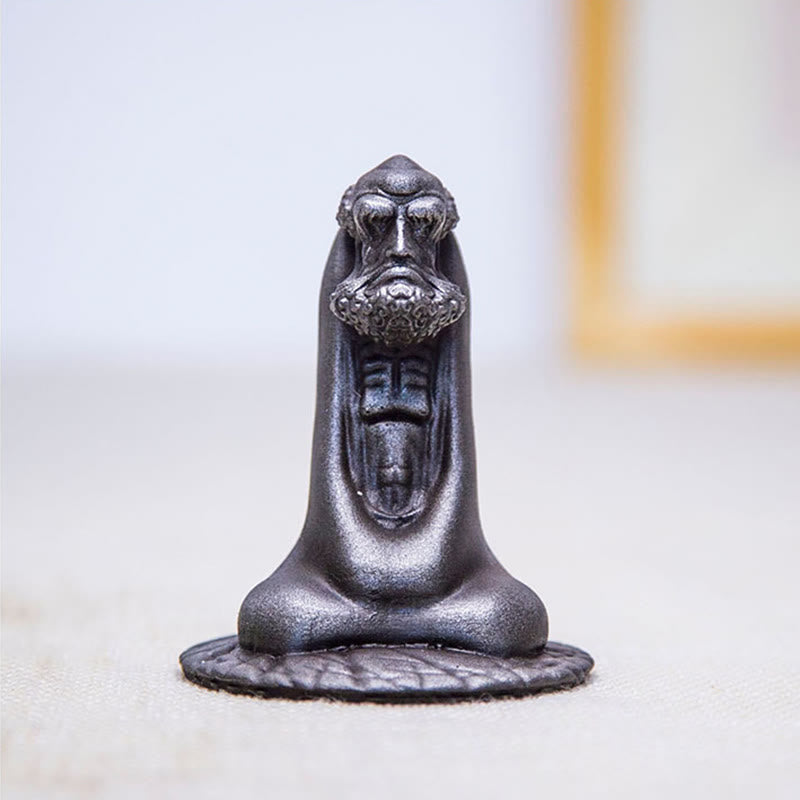 Buddha Stones , handgefertigt, Bodhidharma, Eisenpulver, Rostguss, Kunstharz, Statue, Heimdekoration - image 22