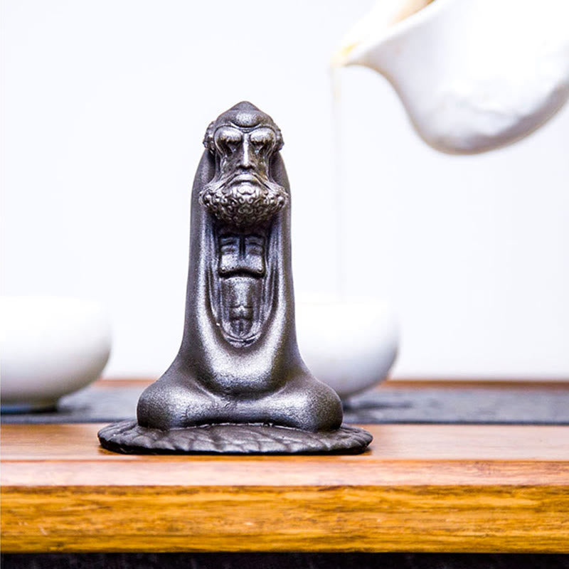 Buddha Stones , handgefertigt, Bodhidharma, Eisenpulver, Rostguss, Kunstharz, Statue, Heimdekoration - image 24