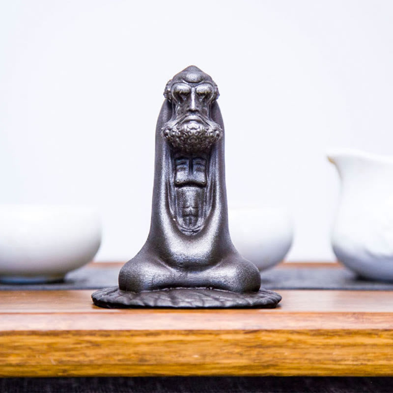 Buddha Stones , handgefertigt, Bodhidharma, Eisenpulver, Rostguss, Kunstharz, Statue, Heimdekoration - image 23