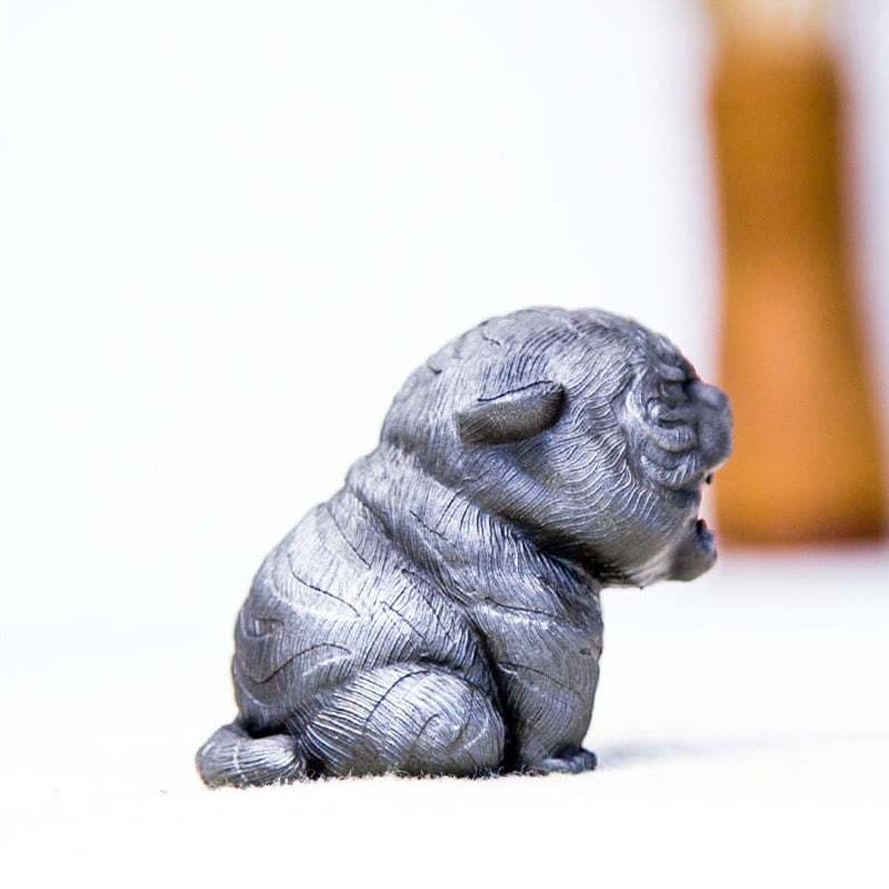 Buddha Stones , handgefertigt, Mini-Roaring Tiger, Eisenpulver, Rostguss-Harz, Statue, Heimdekoration - image 20