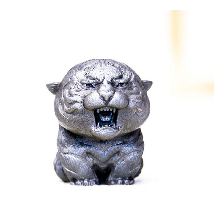 Buddha Stones , handgefertigt, Mini-Roaring Tiger, Eisenpulver, Rostguss-Harz, Statue, Heimdekoration - image 28