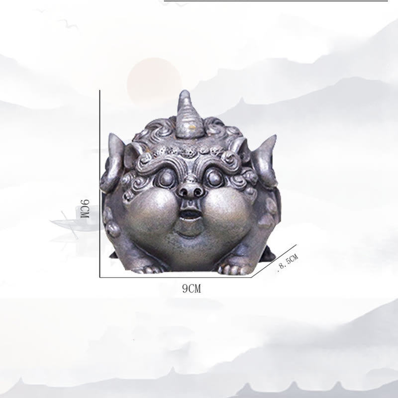 Buddha Stones, handgefertigt, Reichtum, PiXiu, Eisenpulver, Rostguss, Kunstharz, Statue, Heimdekoration - image 27