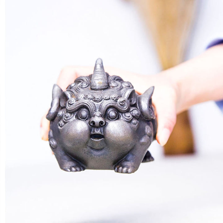 Buddha Stones, handgefertigt, Reichtum, PiXiu, Eisenpulver, Rostguss, Kunstharz, Statue, Heimdekoration - image 19