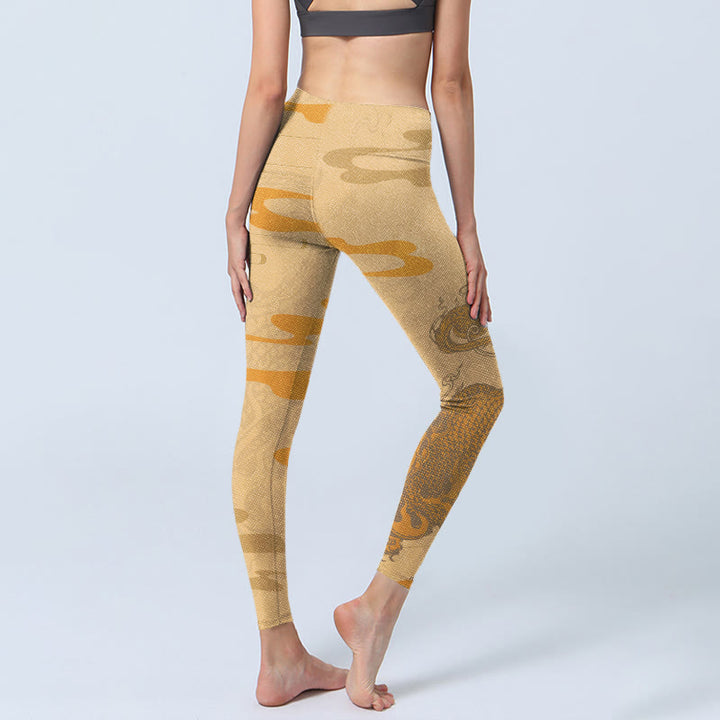 Buddha Stones PiXiu Wolken Muster Gym Leggings Damen Yogahose - image 5