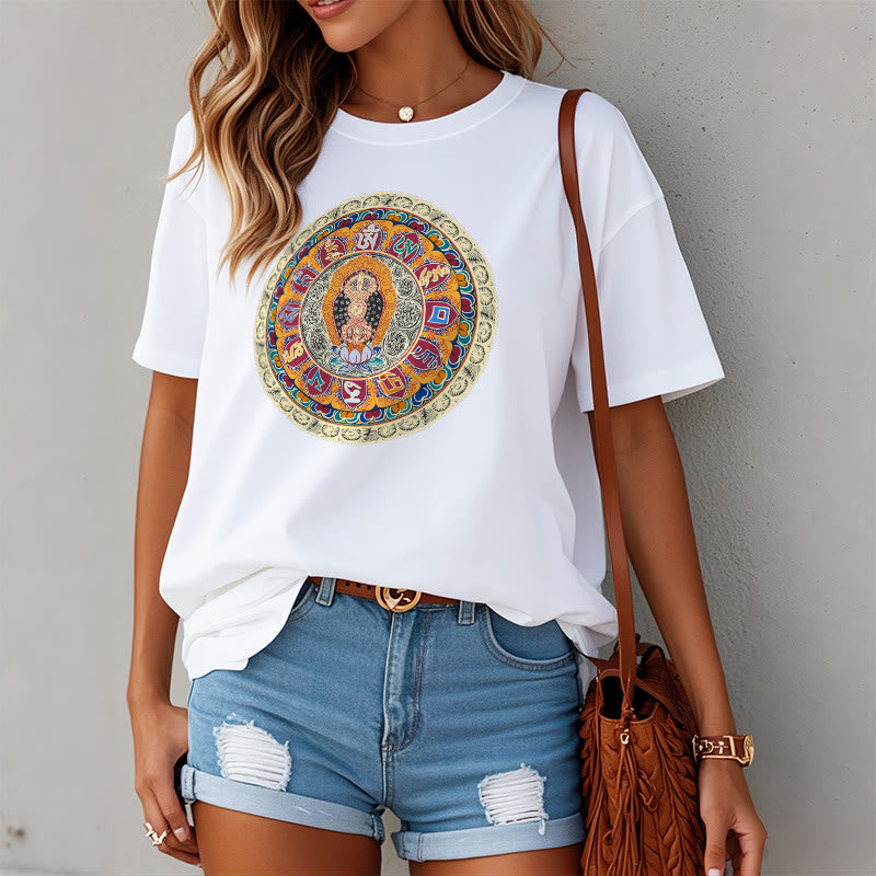 Buddha Stones ​​Dorje Vajra Mandala Buddha Baumwolle T-shirt - image 11