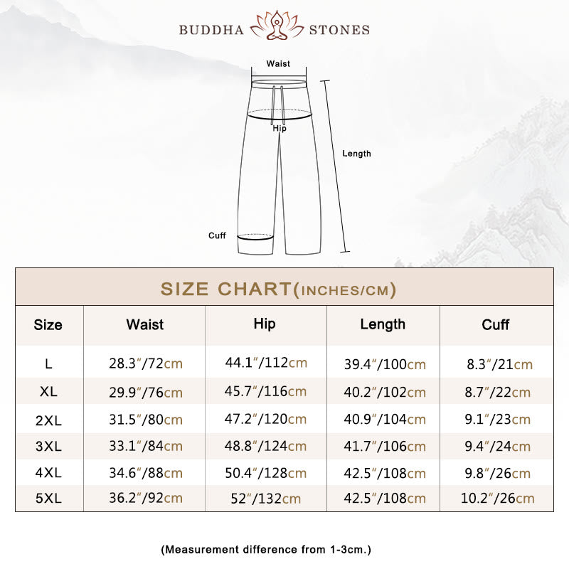 Buddha Stones Herbst Winter Herren Kordelzug Cordhose Solide Hose mit Taschen - image 5