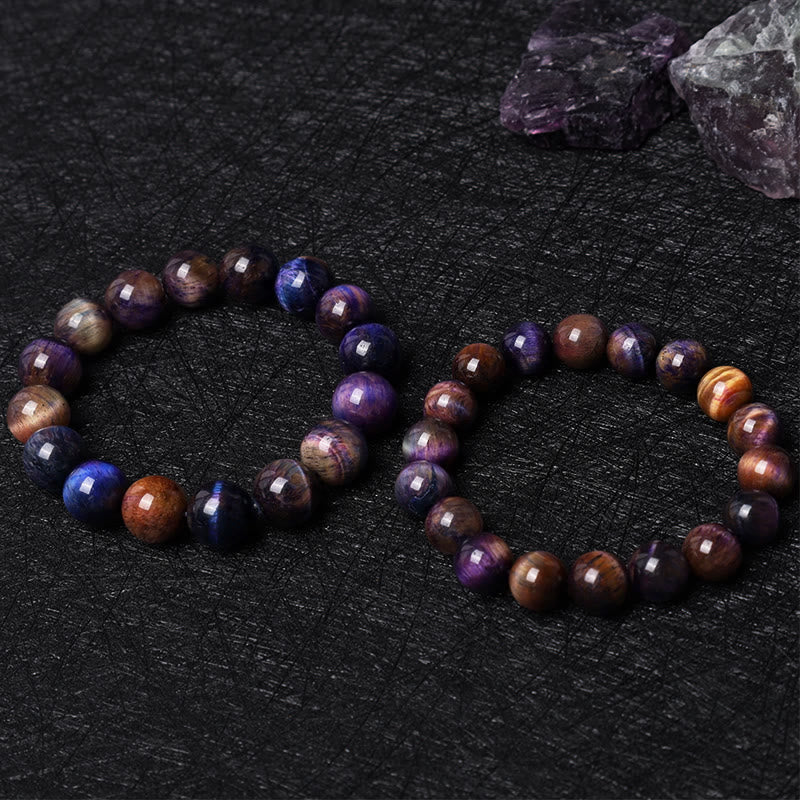 Buddha Stones Verschiedene Tigerauge Vertrauensarmband