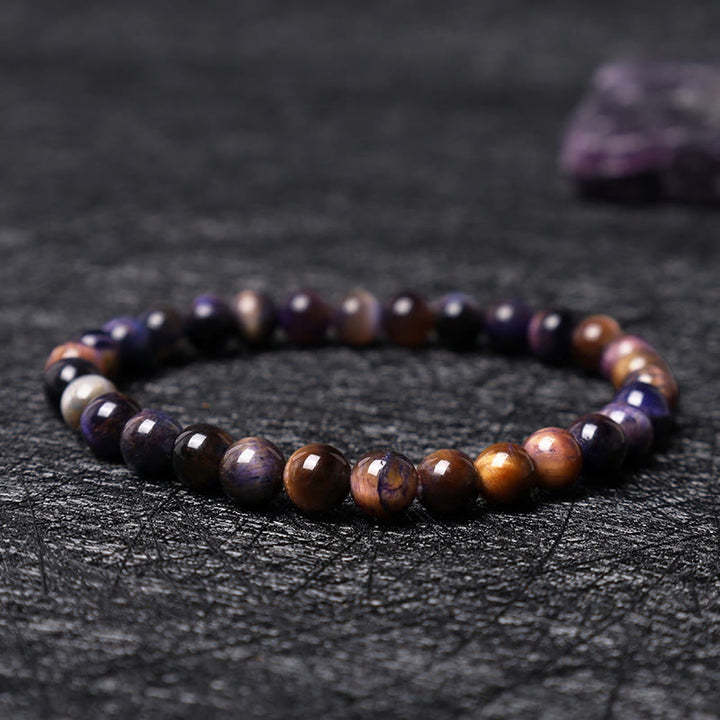 Buddha Stones Verschiedene Tigerauge Vertrauensarmband
