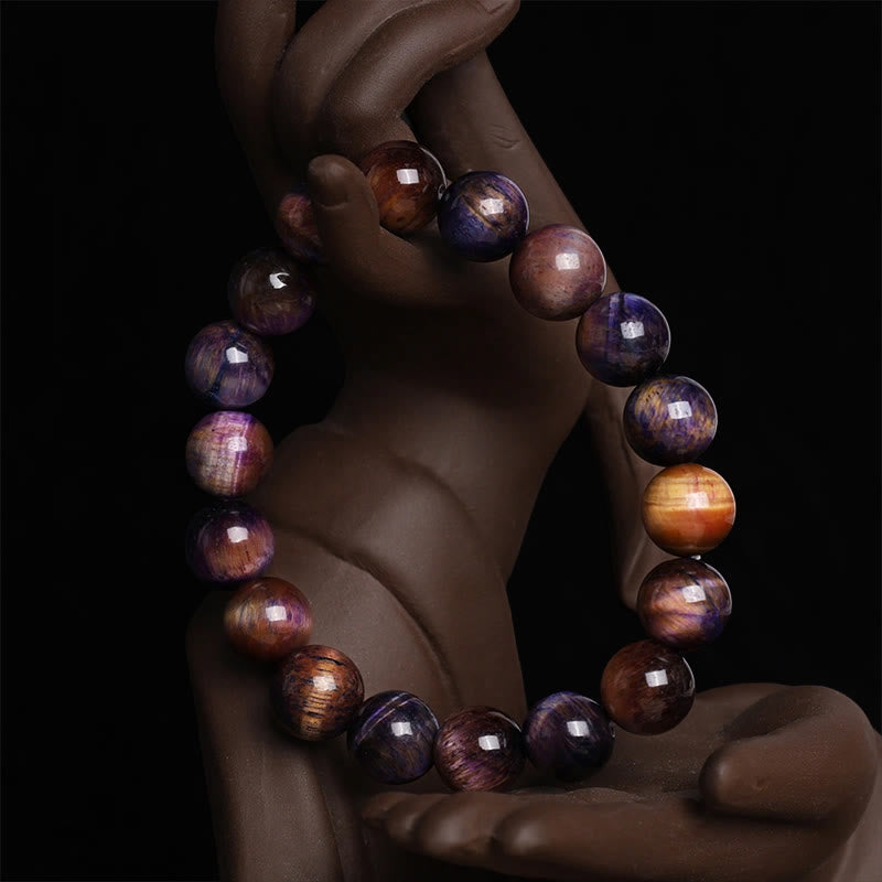 Buddha Stones Verschiedene Tigerauge Vertrauensarmband