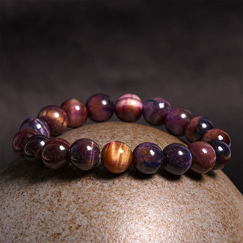Buddha Stones Verschiedene Tigerauge Vertrauensarmband
