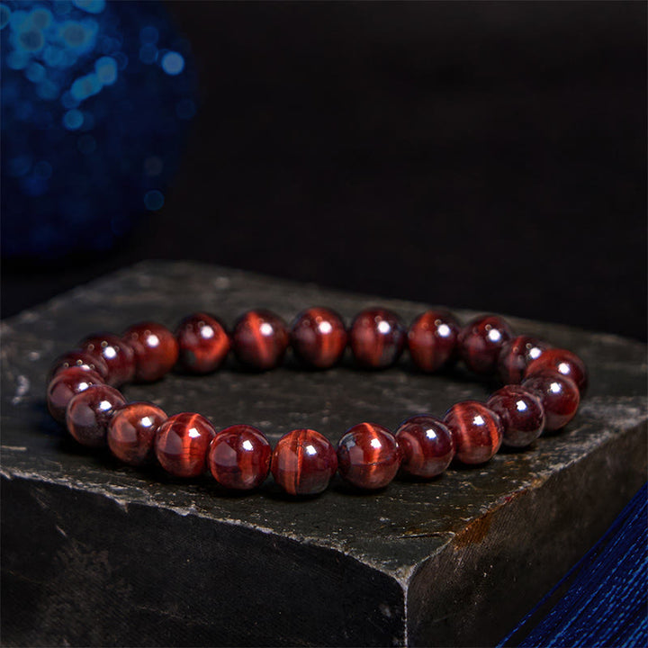 Buddha Stones Verschiedene Tigerauge Vertrauensarmband