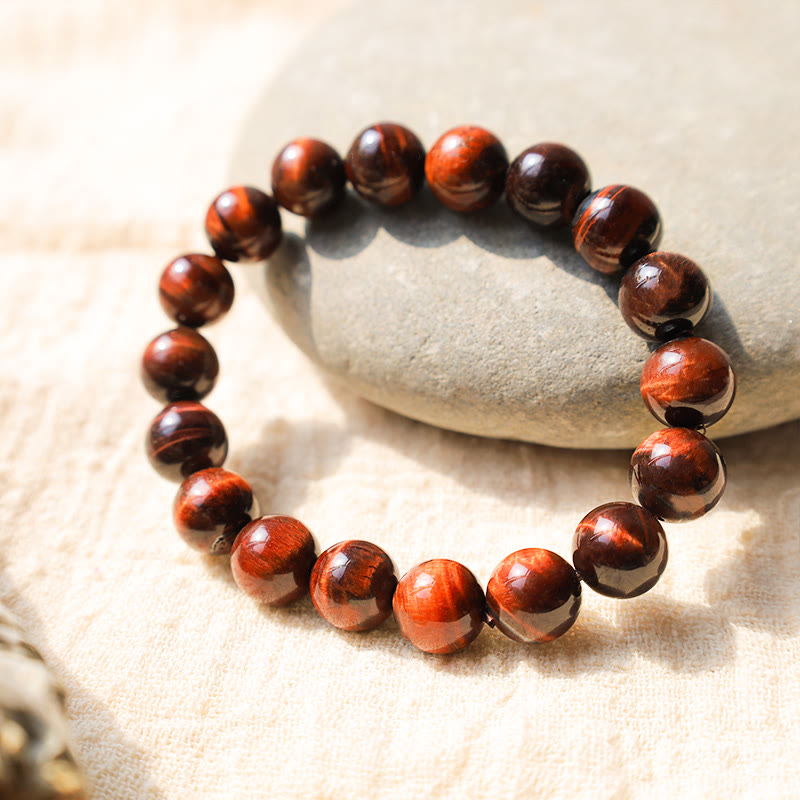 Buddha Stones Verschiedene Tigerauge Vertrauensarmband