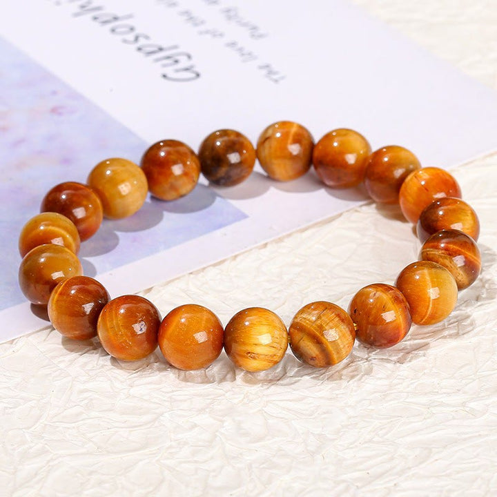 Buddha Stones Verschiedene Tigerauge Vertrauensarmband - Orange Tigerauge (Handgelenkumfang: 14-16 cm) - 12 mm - image 114