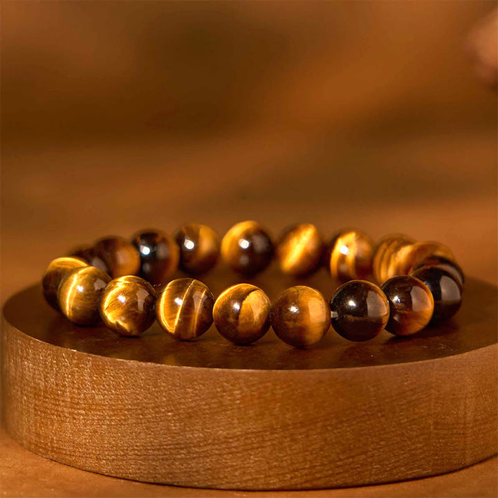 Buddha Stones Verschiedene Tigerauge Vertrauensarmband