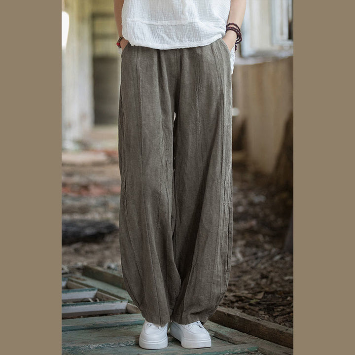 Buddha Stones Retro Batik-Haremshose, lässige Yogahose für Damen mit Taschen - image 17