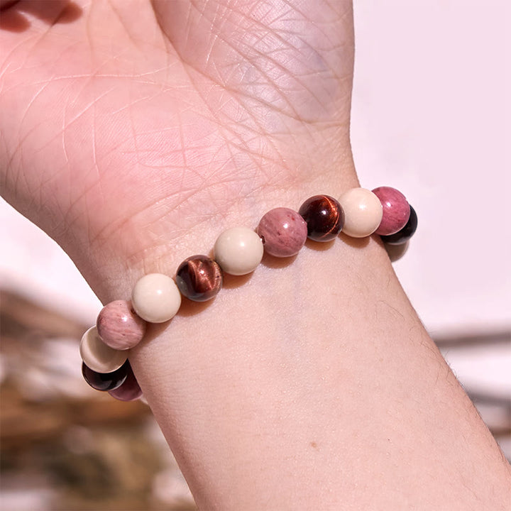 Buddha Stones Verschiedene Tigerauge Vertrauensarmband