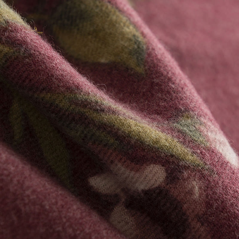 Buddha Stones ​​Tibetischer Schal Garten Rose Herbst Winter Gemütlicher Reiseschal Wickelschal - image 7