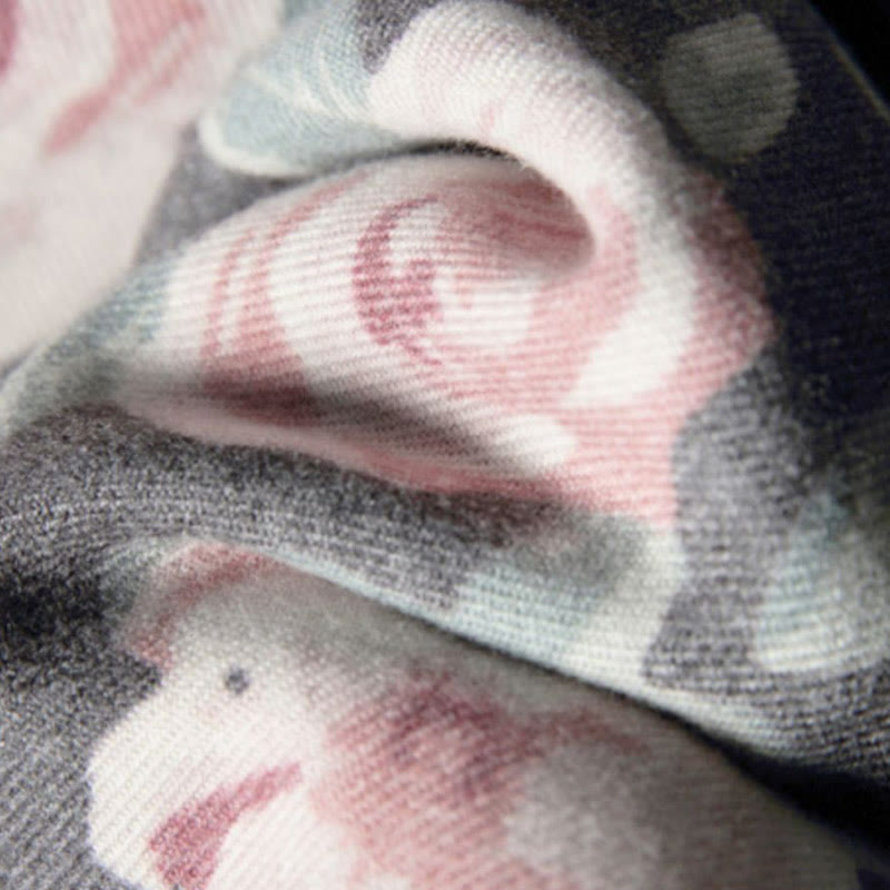 Buddha Stones ​​Tibetischer Schal Garten Rose Herbst Winter Gemütlicher Reiseschal Wickelschal - image 23