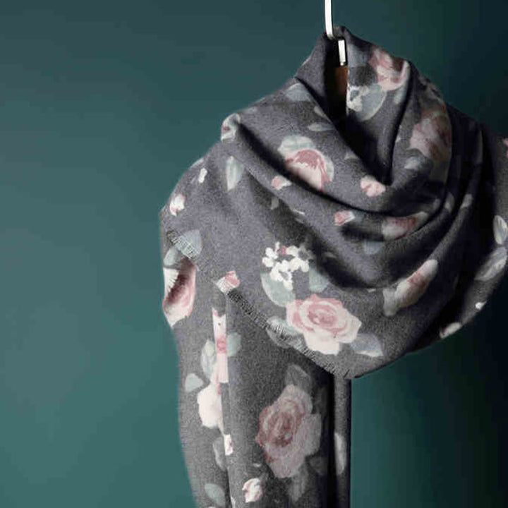 Buddha Stones ​​Tibetischer Schal Garten Rose Herbst Winter Gemütlicher Reiseschal Wickelschal - image 17