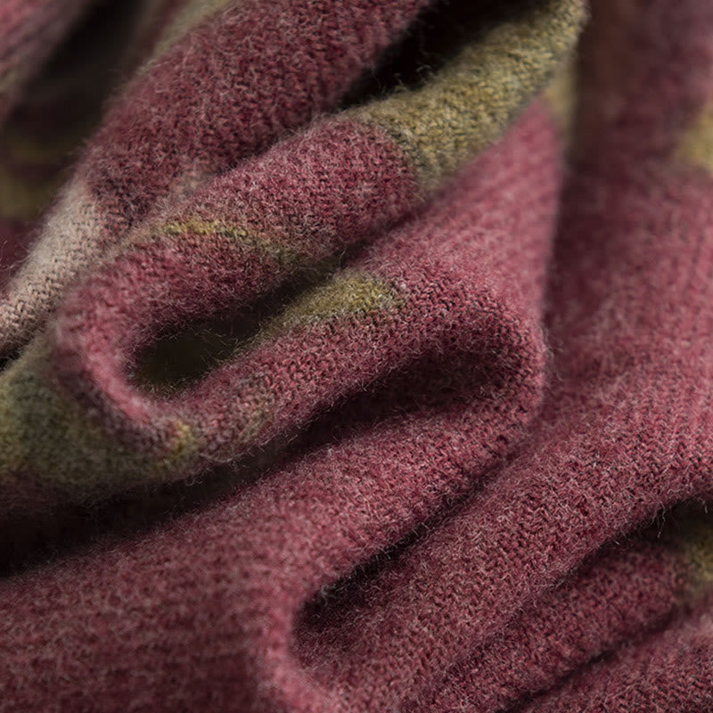 Buddha Stones ​​Tibetischer Schal Garten Rose Herbst Winter Gemütlicher Reiseschal Wickelschal - image 9