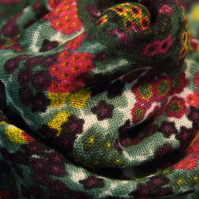 Buddha Stones, tibetischer Vintage-Palast, Ölgemälde, Blumen, Schal, Winter, gemütlicher Reiseschal, Wickeltuch - image 10