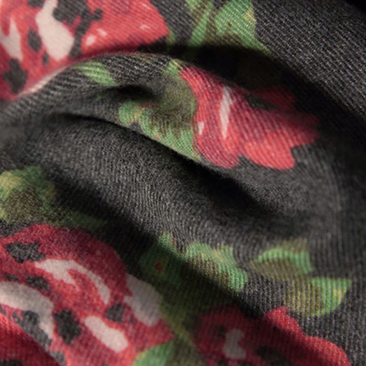 Buddha Stones ​​Tibetische Rose Blume Garten Schal Herbst Winter gemütliche Schal wickeln  - image 18