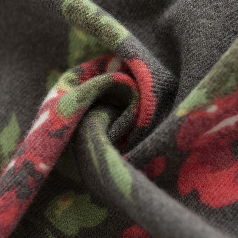 Buddha Stones ​​Tibetische Rose Blume Garten Schal Herbst Winter gemütliche Schal wickeln  - image 15