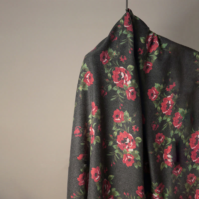 Buddha Stones ​​Tibetische Rose Blume Garten Schal Herbst Winter gemütliche Schal wickeln  - image 8