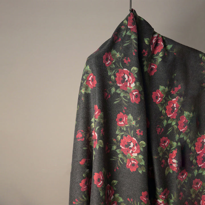 Buddha Stones ​​Tibetische Rose Blume Garten Schal Herbst Winter gemütliche Schal wickeln  - image 8