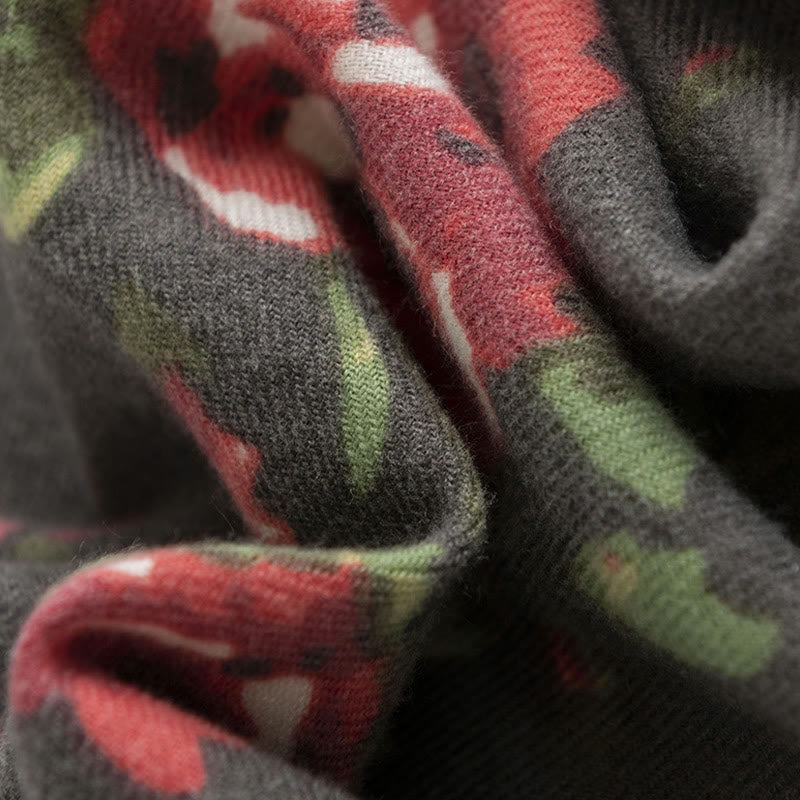 Buddha Stones ​​Tibetische Rose Blume Garten Schal Herbst Winter gemütliche Schal wickeln  - image 14