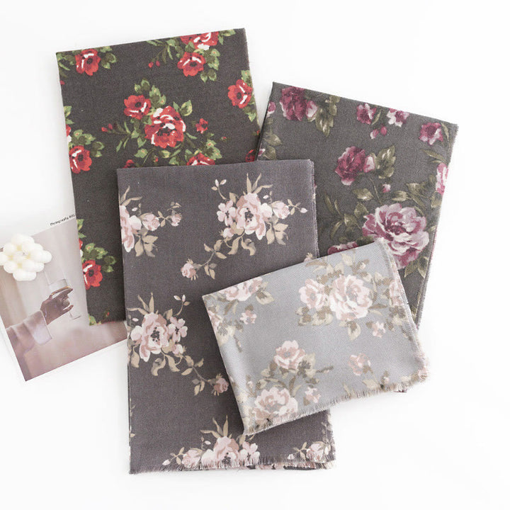 Buddha Stones ​​Tibetische Rose Blume Garten Schal Herbst Winter gemütliche Schal wickeln  - image 26