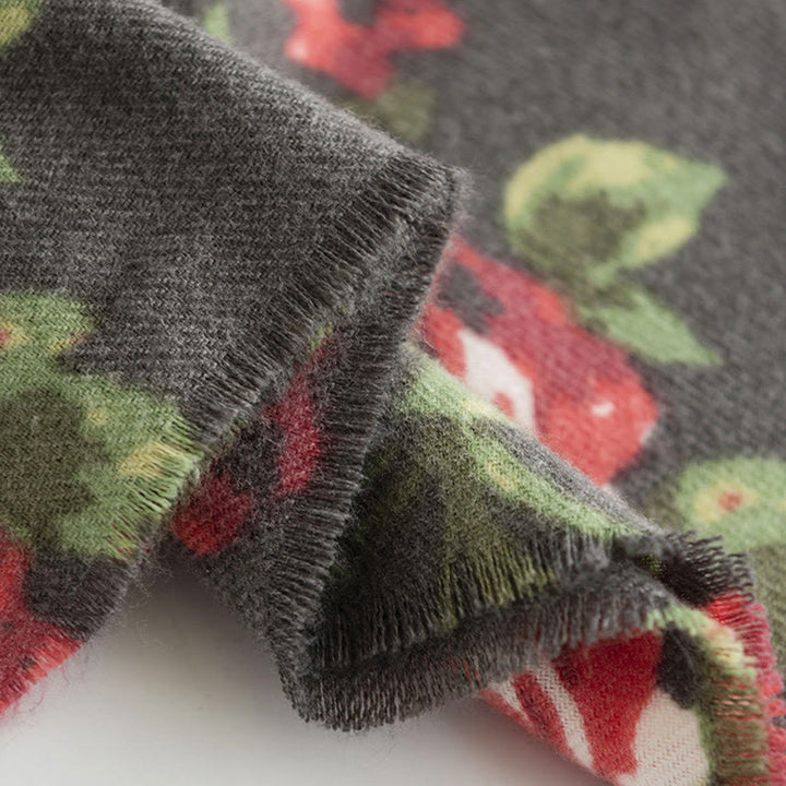 Buddha Stones ​​Tibetische Rose Blume Garten Schal Herbst Winter gemütliche Schal wickeln  - image 20