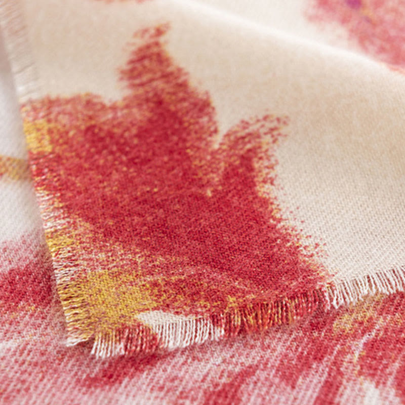 Buddha Stones, tibetischer roter Blumendruck, Schal, Herbst/Winter, weicher, warmer Schal, Wickeltuch - image 13