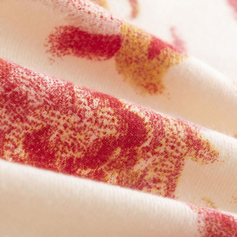 Buddha Stones, tibetischer roter Blumendruck, Schal, Herbst/Winter, weicher, warmer Schal, Wickeltuch - image 14