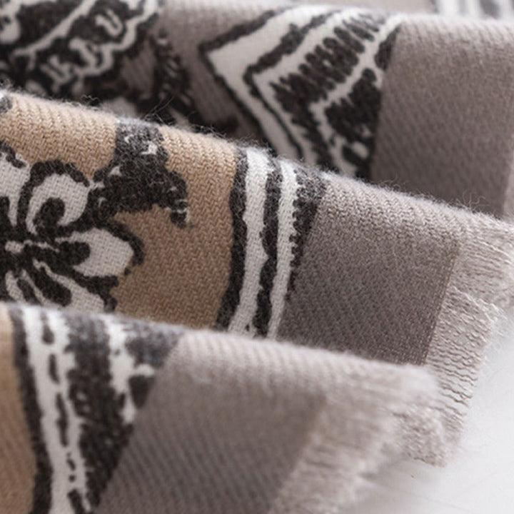 Buddha Stones, tibetischer ethnischer Blumendruck, Schal, Herbst/Winter, weicher, warmer Schal, Wickeltuch - image 7