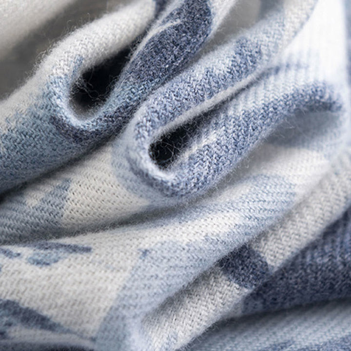 Buddha Stones, tibetischer Schal, ethnischer Retro-Rosendruck, Herbst-Winter, gemütlicher warmer Schal, Wickeltuch - image 4