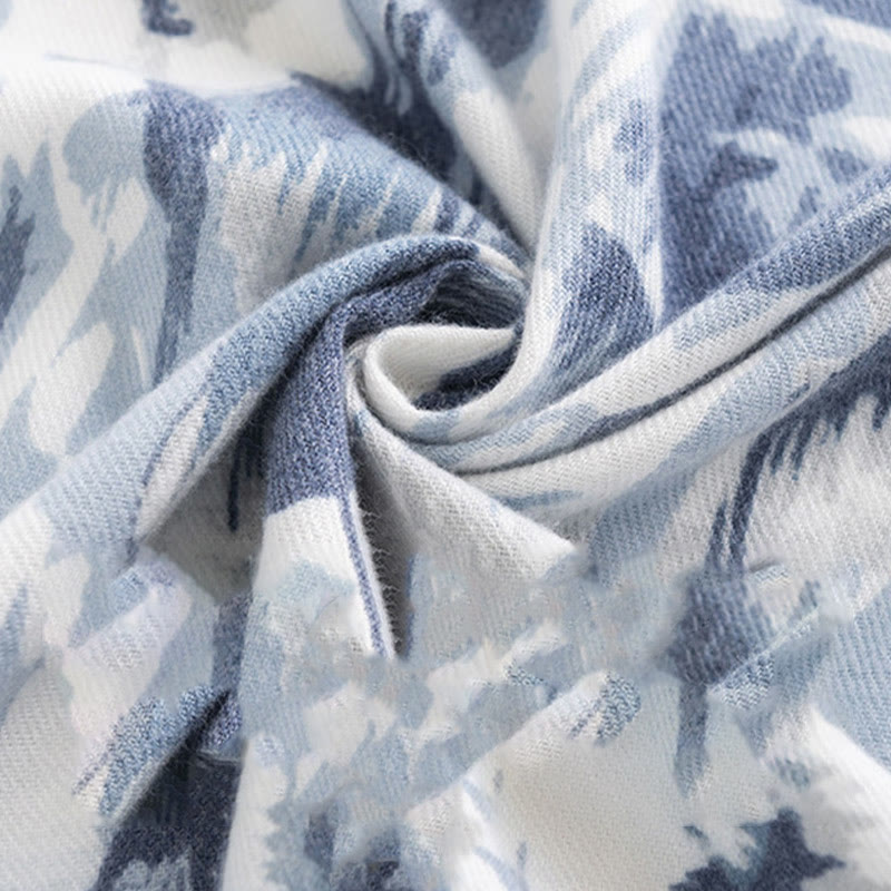 Buddha Stones, tibetischer Schal, ethnischer Retro-Rosendruck, Herbst-Winter, gemütlicher warmer Schal, Wickeltuch - image 5