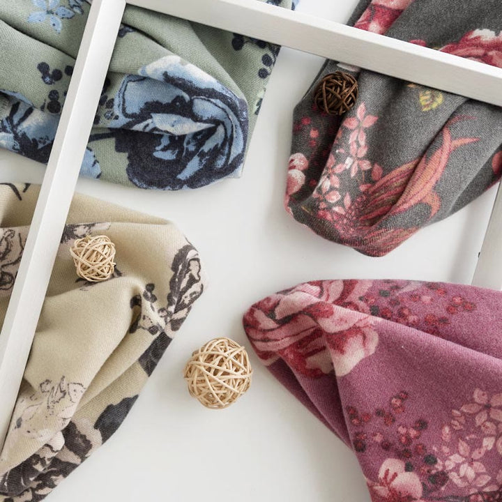 Buddha Stones, tibetischer Schal, Garten-Stil, Rosen-Blumendruck, Herbst/Winter, weicher, warmer Schal - image 13